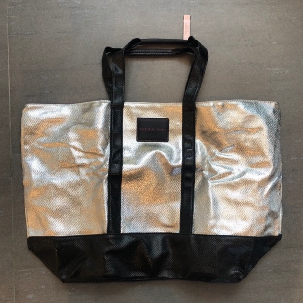 Victoria Secret Tote Bag Silver